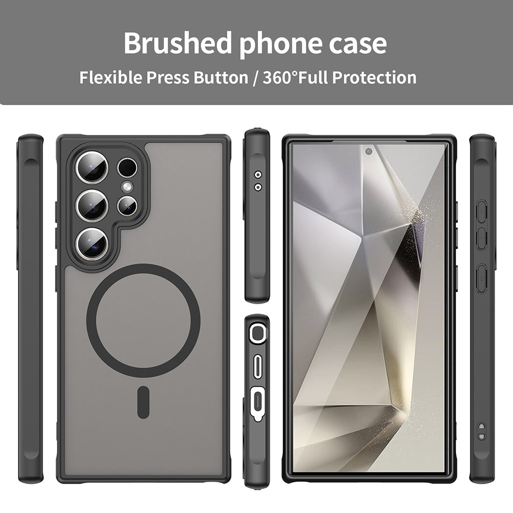 TechSuit Husa de protectie Techsuit HaloFrost II MagSafe compatibil cu Samsung Galaxy S24 Ultra, Negru – imagine 3