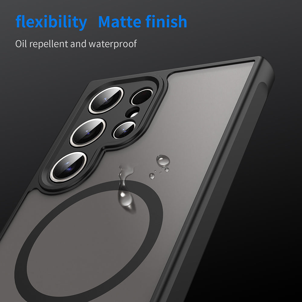 TechSuit Husa de protectie Techsuit HaloFrost II MagSafe compatibil cu Samsung Galaxy S24 Ultra, Negru – imagine 6