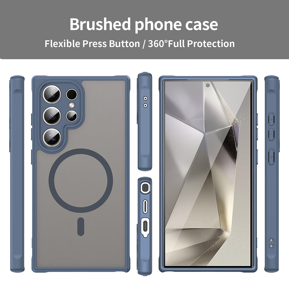 Techsuit - HaloFrost II MagSafe - Samsung Galaxy S24 Ultra - Navy Blue