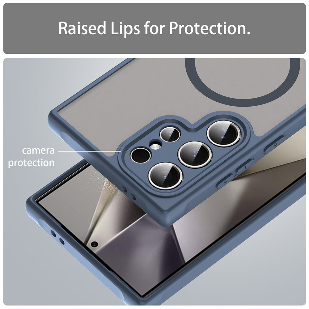 Techsuit - HaloFrost II MagSafe - Samsung Galaxy S24 Ultra - Navy Blue