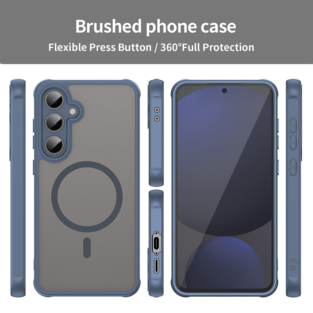 TechSuit Husa de protectie Techsuit HaloFrost II MagSafe compatibil cu Samsung Galaxy S24 FE, Bleumarin – imagine 3