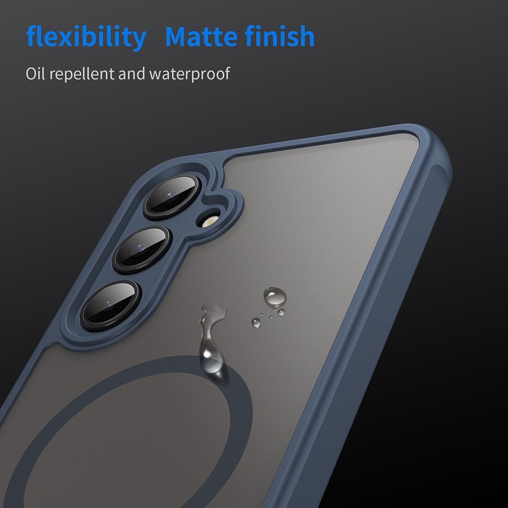 TechSuit Husa de protectie Techsuit HaloFrost II MagSafe compatibil cu Samsung Galaxy S24 FE, Bleumarin – imagine 6