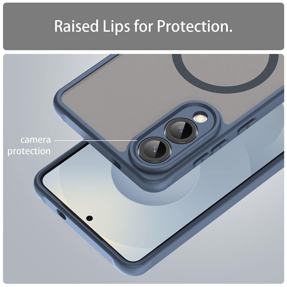 TechSuit Husa de protectie Techsuit HaloFrost II MagSafe compatibil cu Samsung Galaxy S25 Edge, Bleumarin – imagine 4
