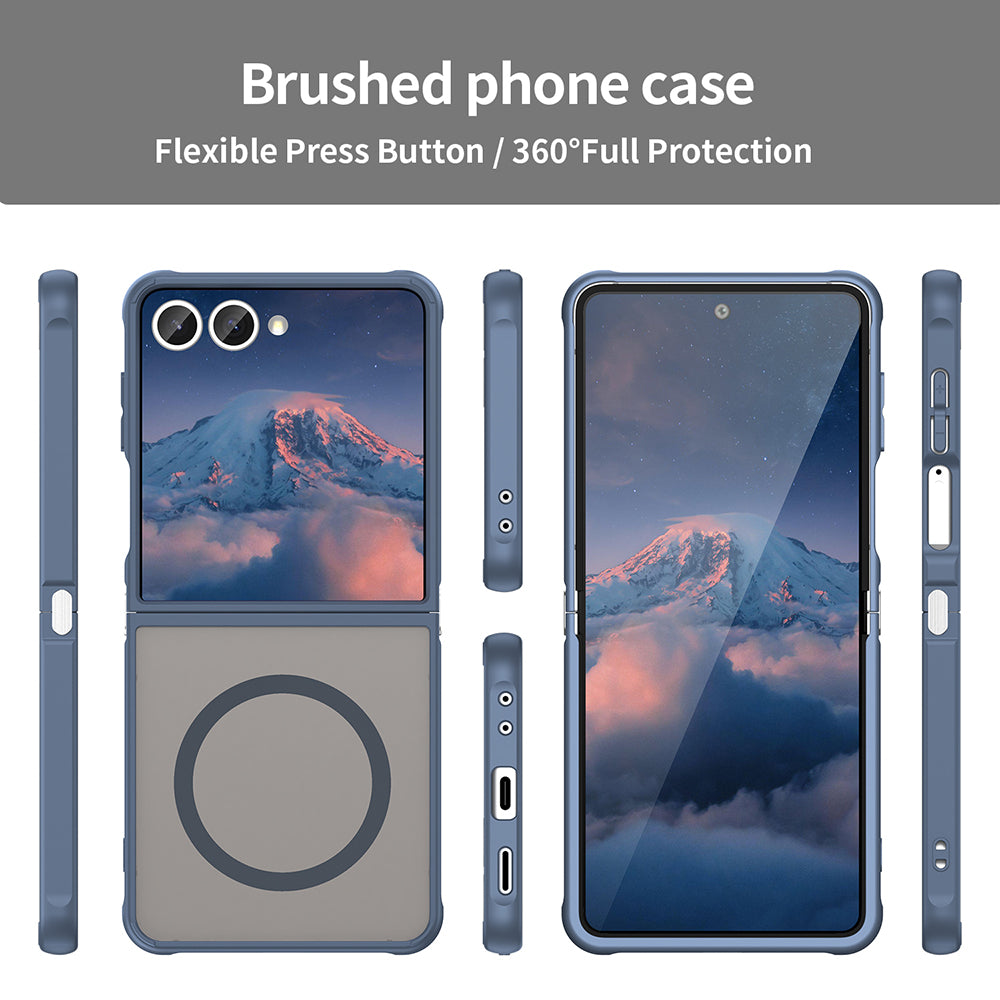 Techsuit - HaloFrost II MagSafe - Samsung Galaxy Z Flip7 - Navy Blue