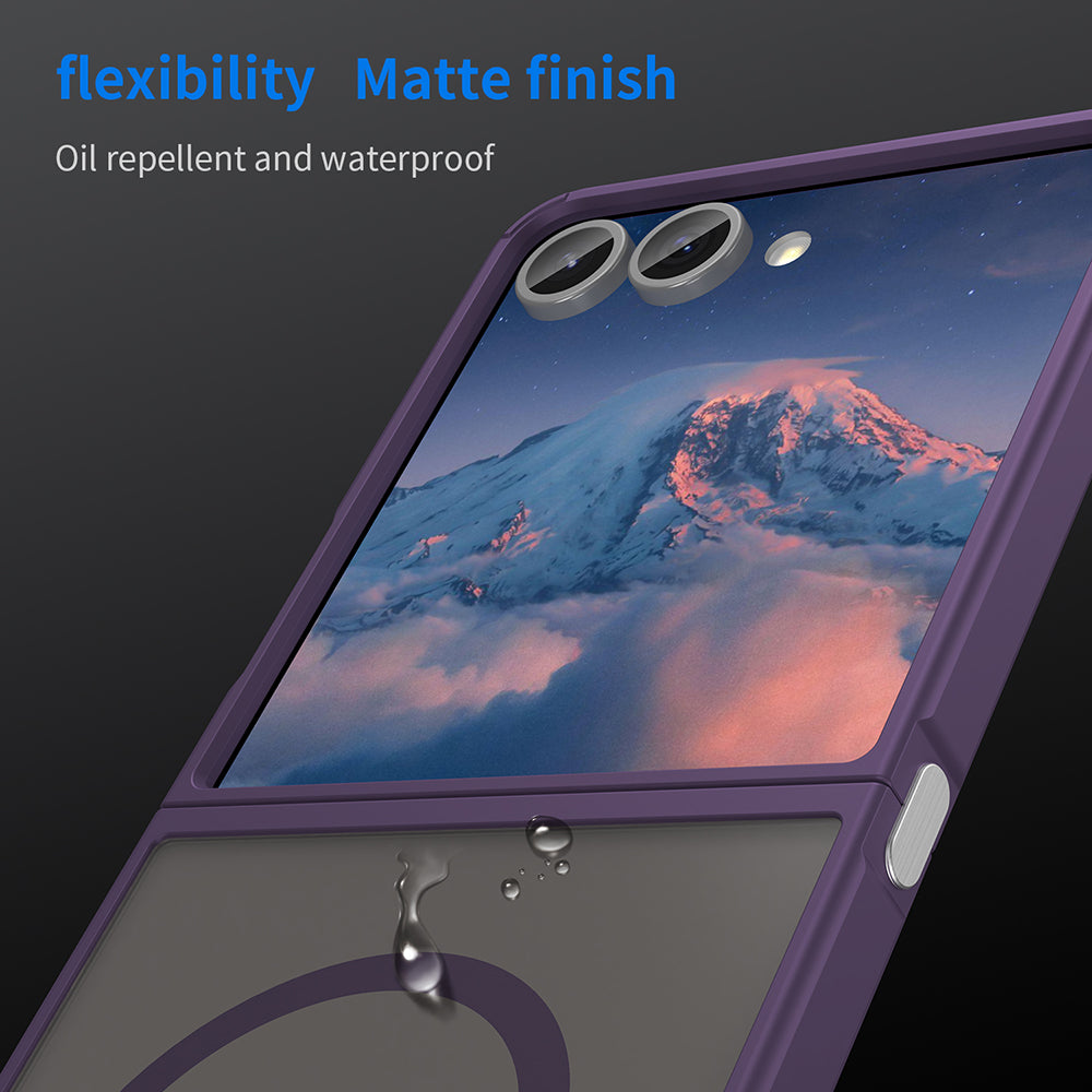 TechSuit Husa de protectie Techsuit HaloFrost II MagSafe compatibil cu Samsung Galaxy Z Flip7, Mov – imagine 6