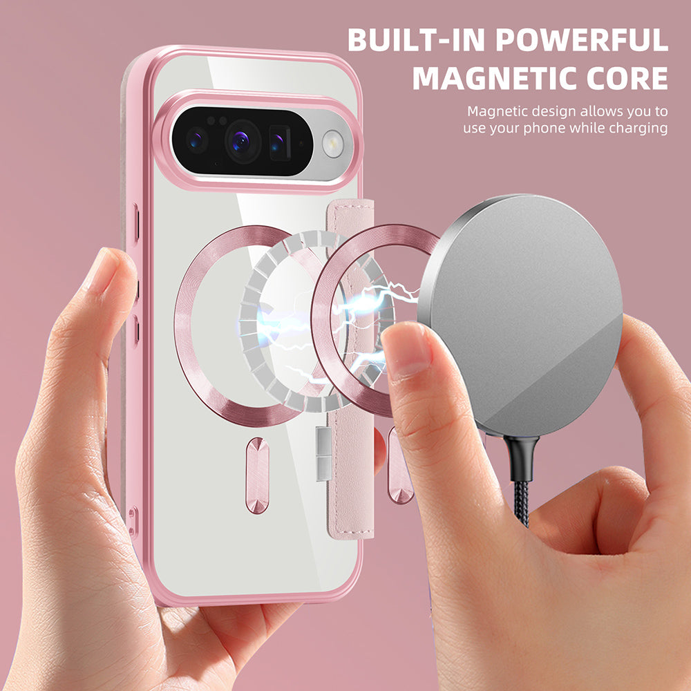 Techsuit - SmartMag Book Case - Google Pixel 10 / 10 Pro - Pink