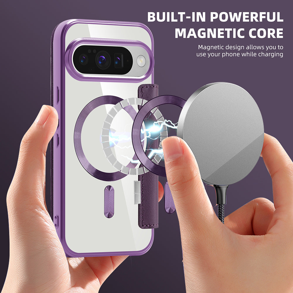 Techsuit - SmartMag Book Case - Google Pixel 10 / 10 Pro - Purple