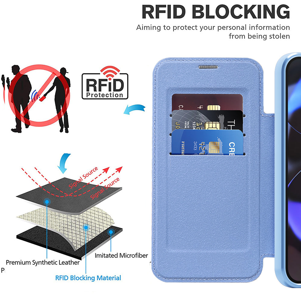 Techsuit - SmartMag Book Case - Google Pixel 10 Pro XL - Light Blue
