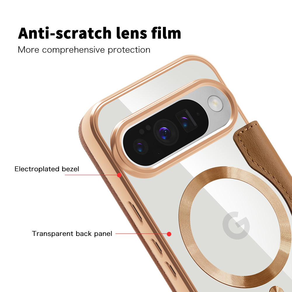 Techsuit - SmartMag Book Case - Google Pixel 10 Pro XL - Brown
