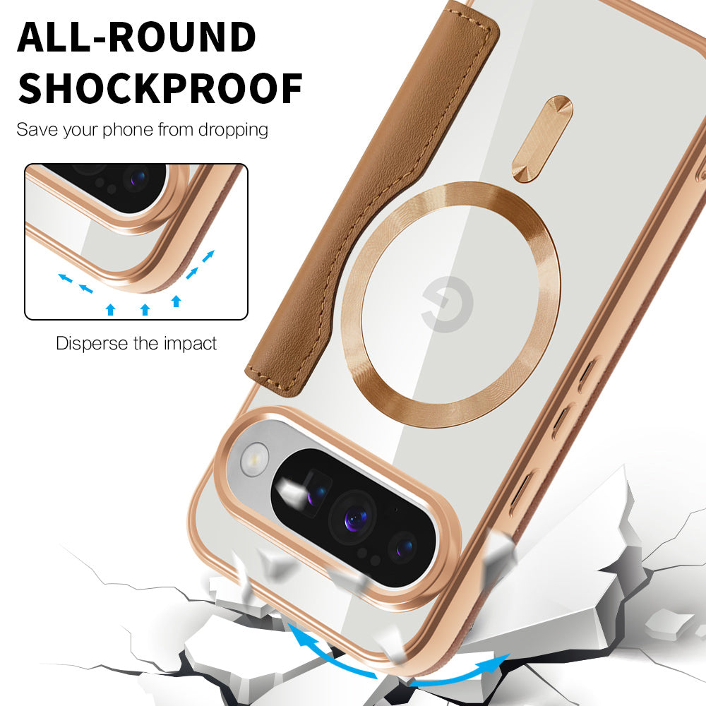 Techsuit - SmartMag Book Case - Google Pixel 10 Pro XL - Brown