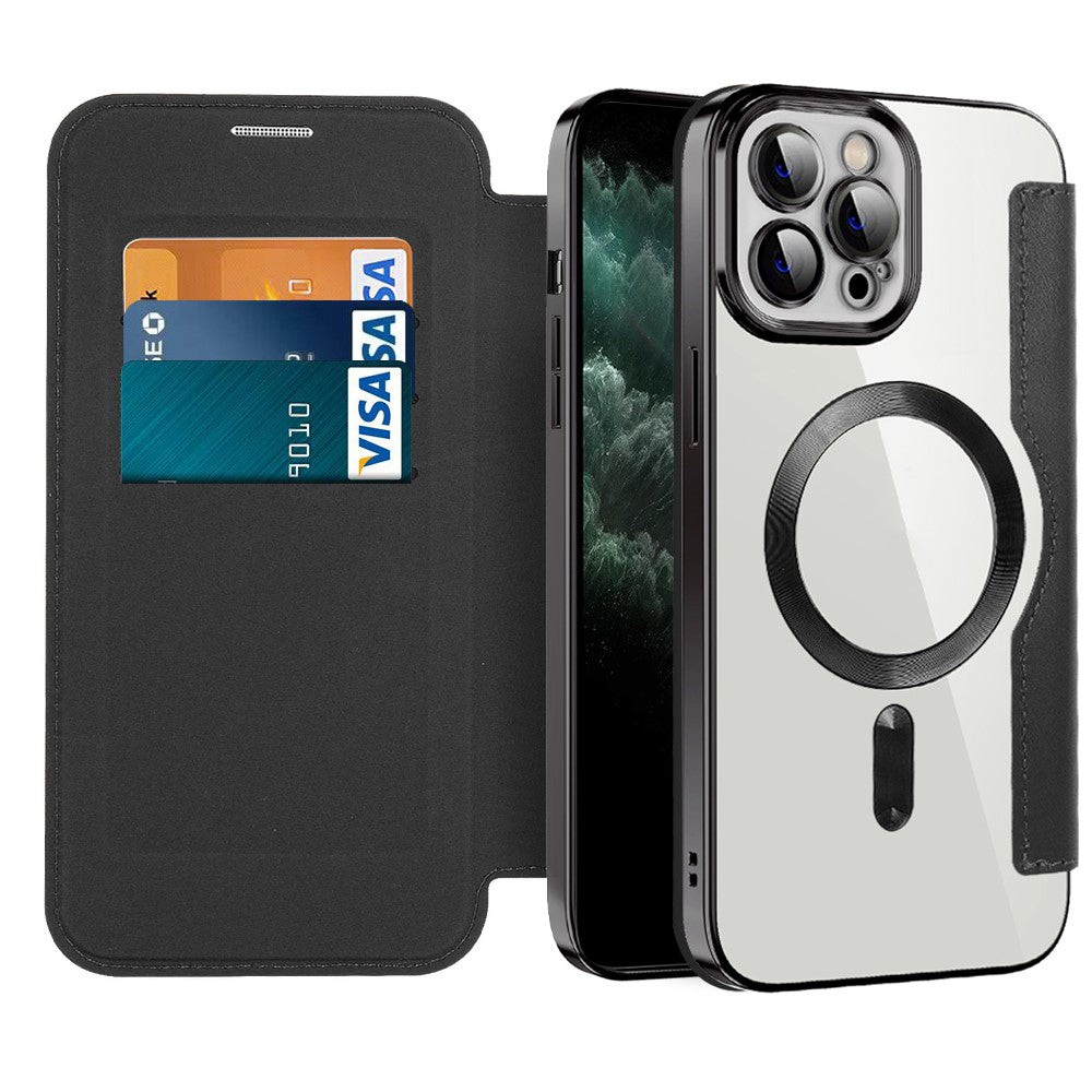 Techsuit - SmartMag Book Case - iPhone 11 Pro Max - Black