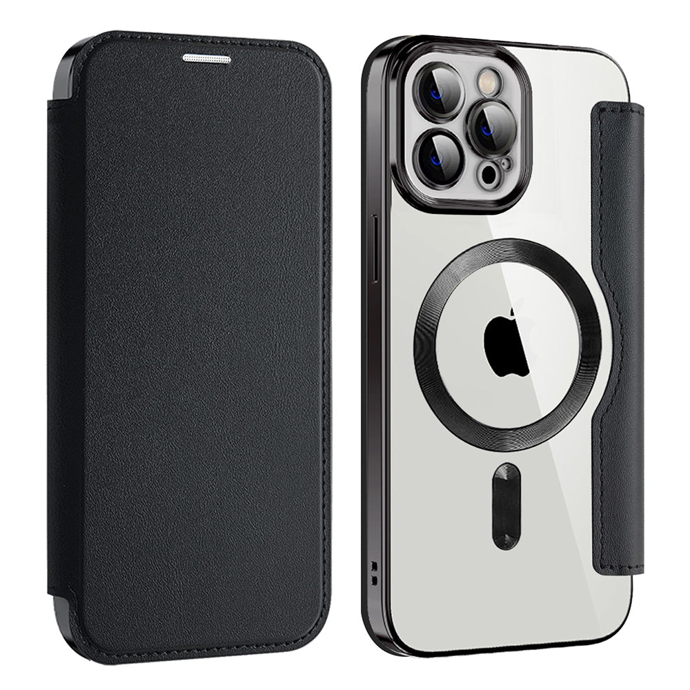 Techsuit - SmartMag Book Case - iPhone 12 Pro Max - Black