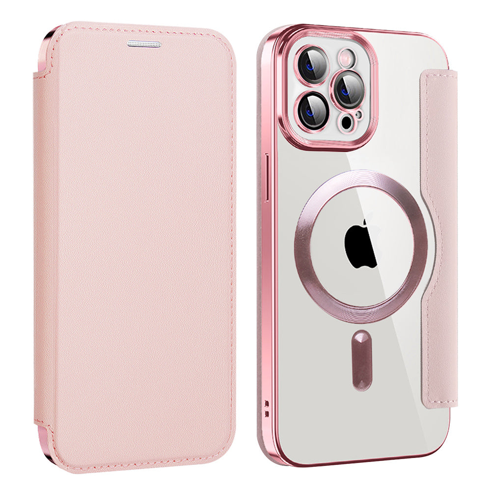 Techsuit - SmartMag Book Case - iPhone 12 Pro Max - Pink