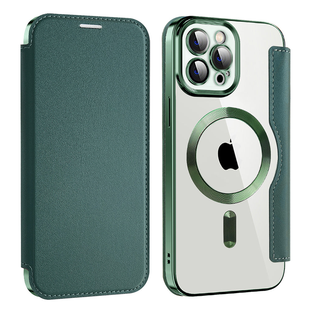 Techsuit - SmartMag Book Case - iPhone 12 Pro Max - Green