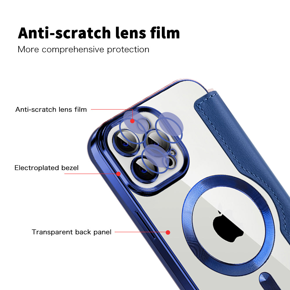 Techsuit - SmartMag Book Case - iPhone 12 Pro Max - Blue