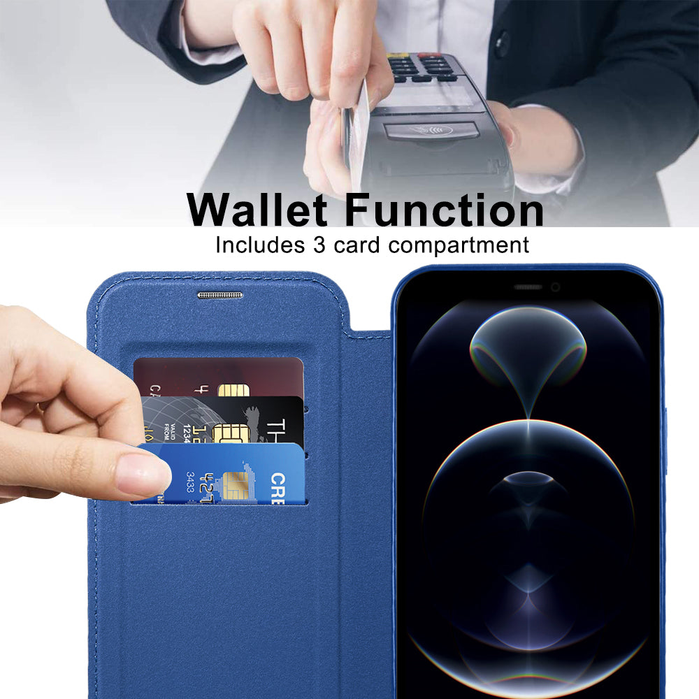 Techsuit - SmartMag Book Case - iPhone 12 Pro Max - Blue
