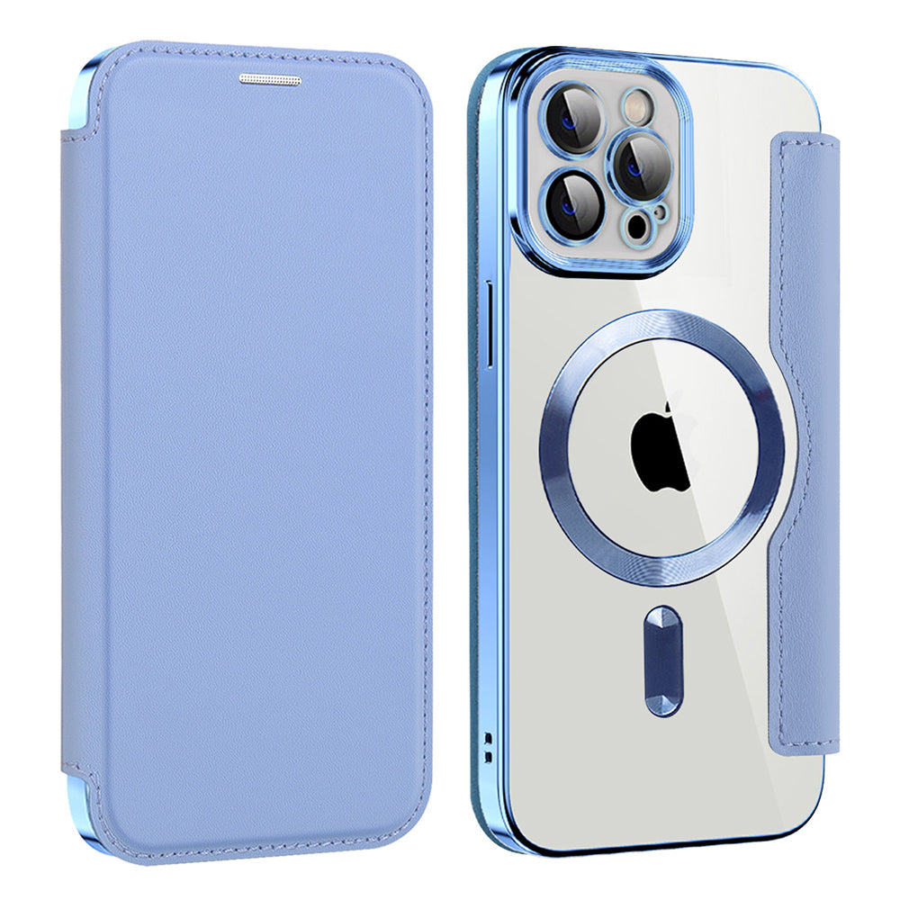 Techsuit - SmartMag Book Case - iPhone 12 Pro Max - Light Blue