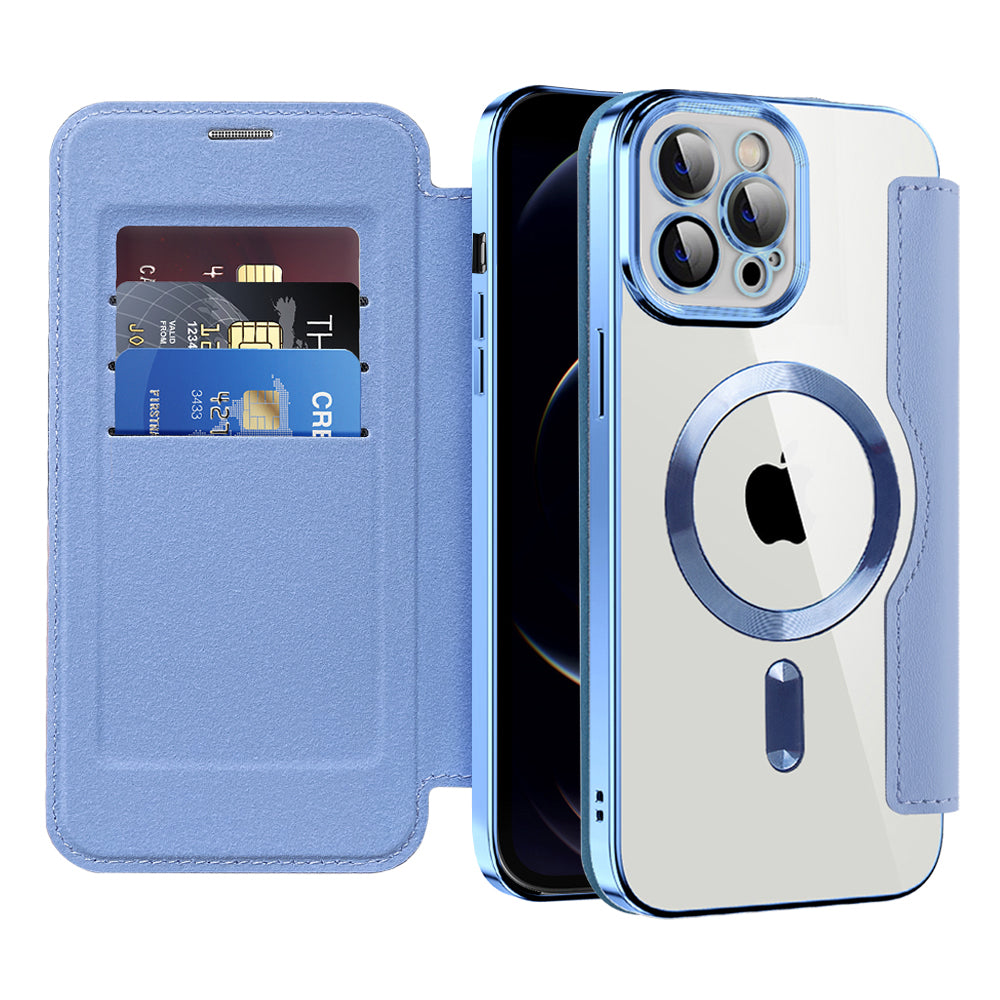Techsuit - SmartMag Book Case - iPhone 12 Pro Max - Light Blue
