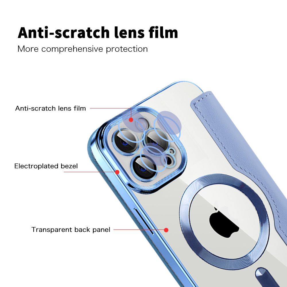 Techsuit - SmartMag Book Case - iPhone 12 Pro Max - Light Blue