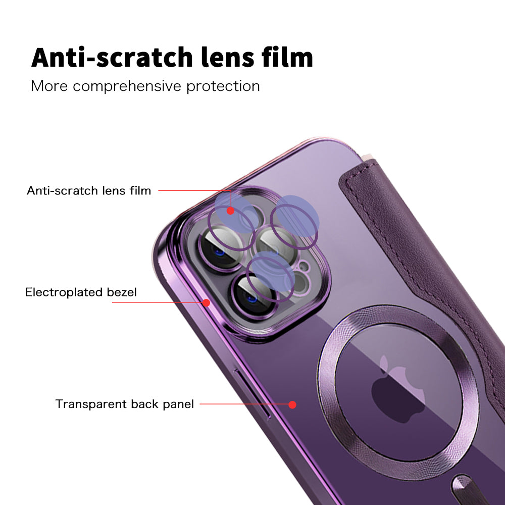 Techsuit - SmartMag Book Case - iPhone 12 Pro Max - Purple