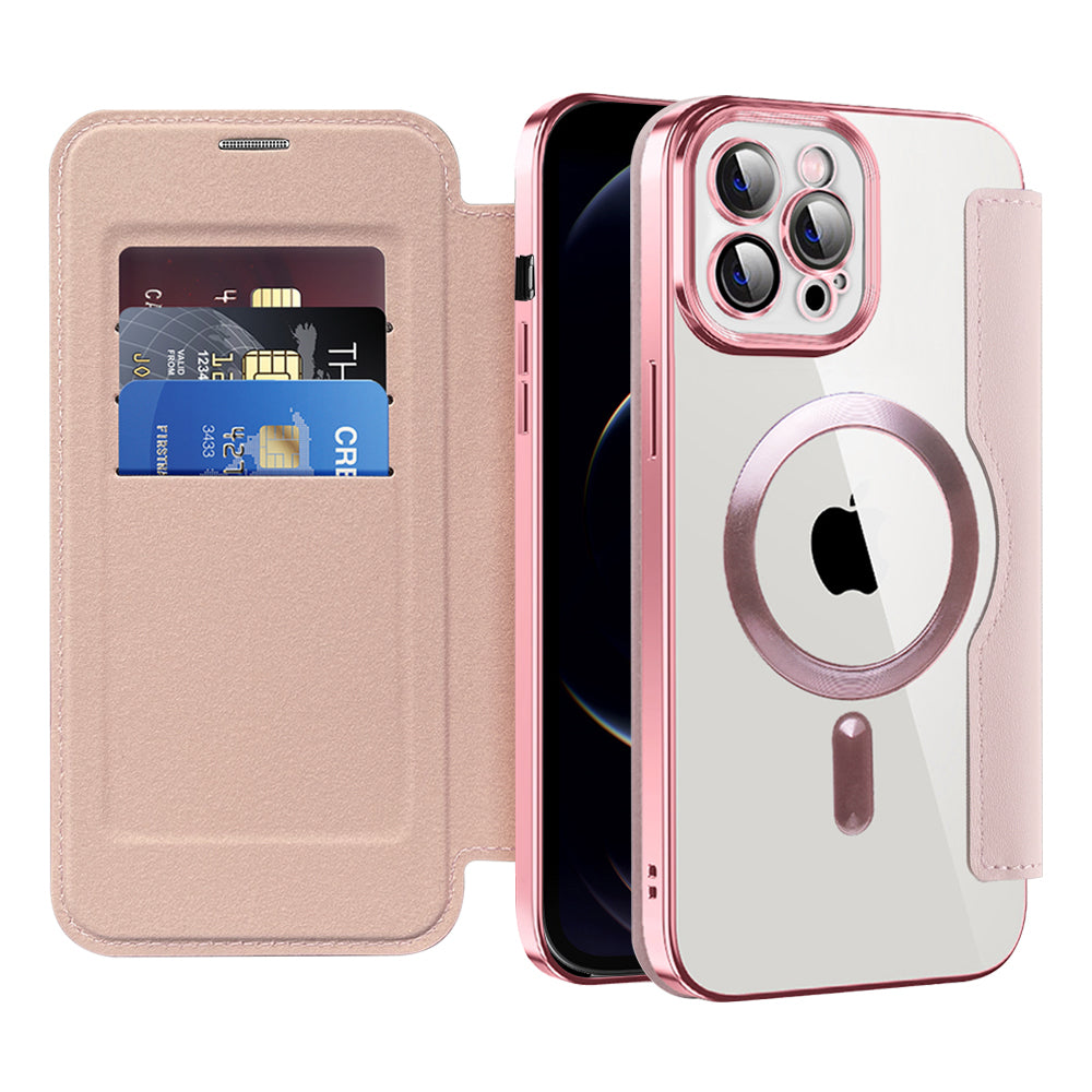 Techsuit - SmartMag Book Case - iPhone 12 Pro - Pink