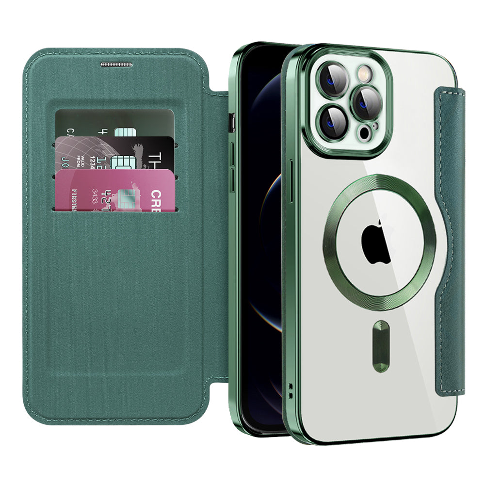 Techsuit - SmartMag Book Case - iPhone 12 Pro - Green