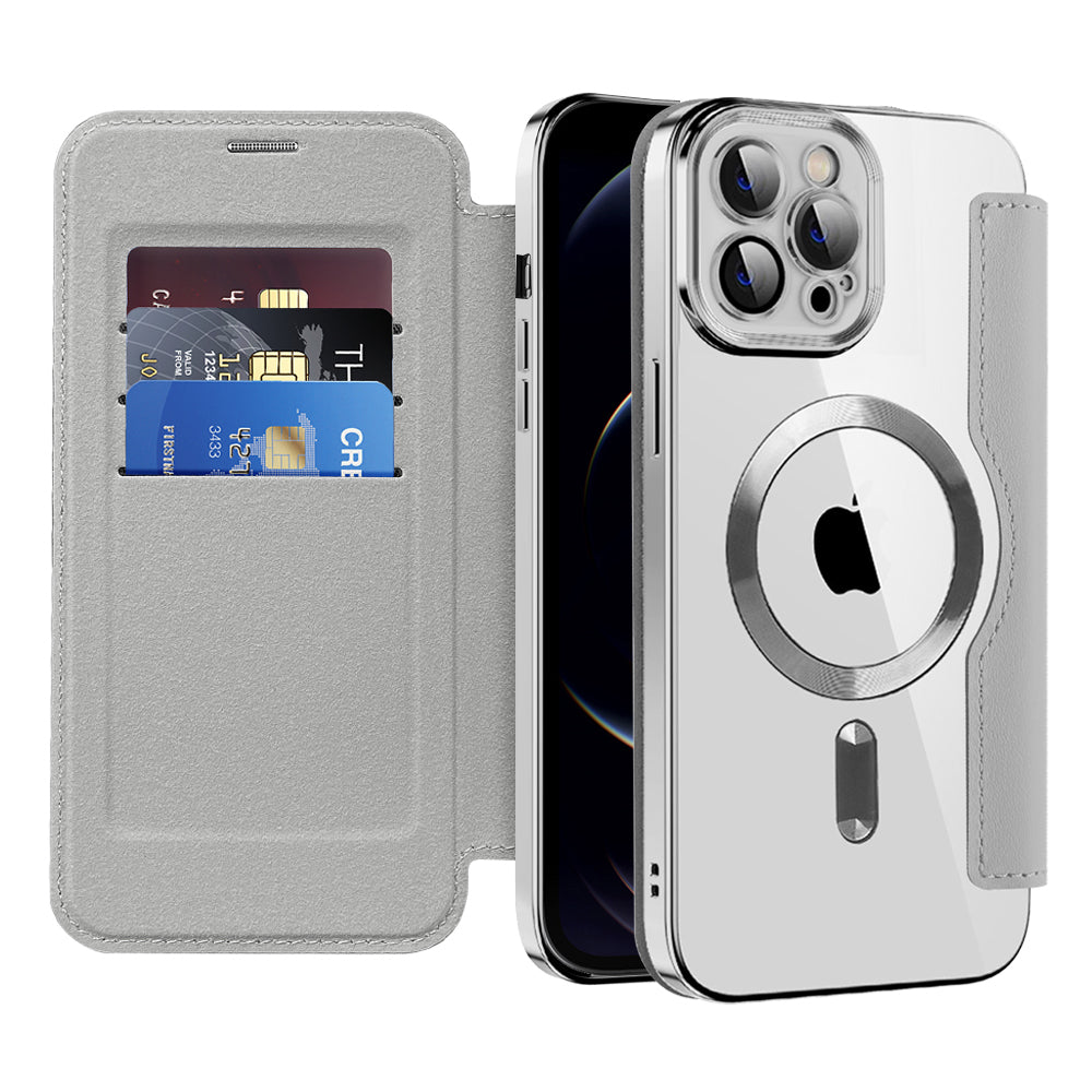 Techsuit - SmartMag Book Case - iPhone 12 Pro - Gray