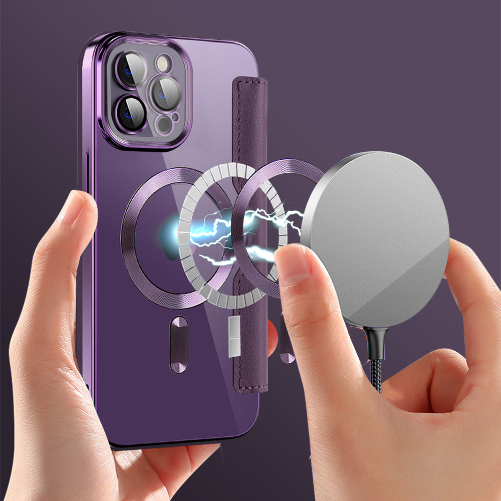 Techsuit - SmartMag Book Case - iPhone 12 Pro - Purple