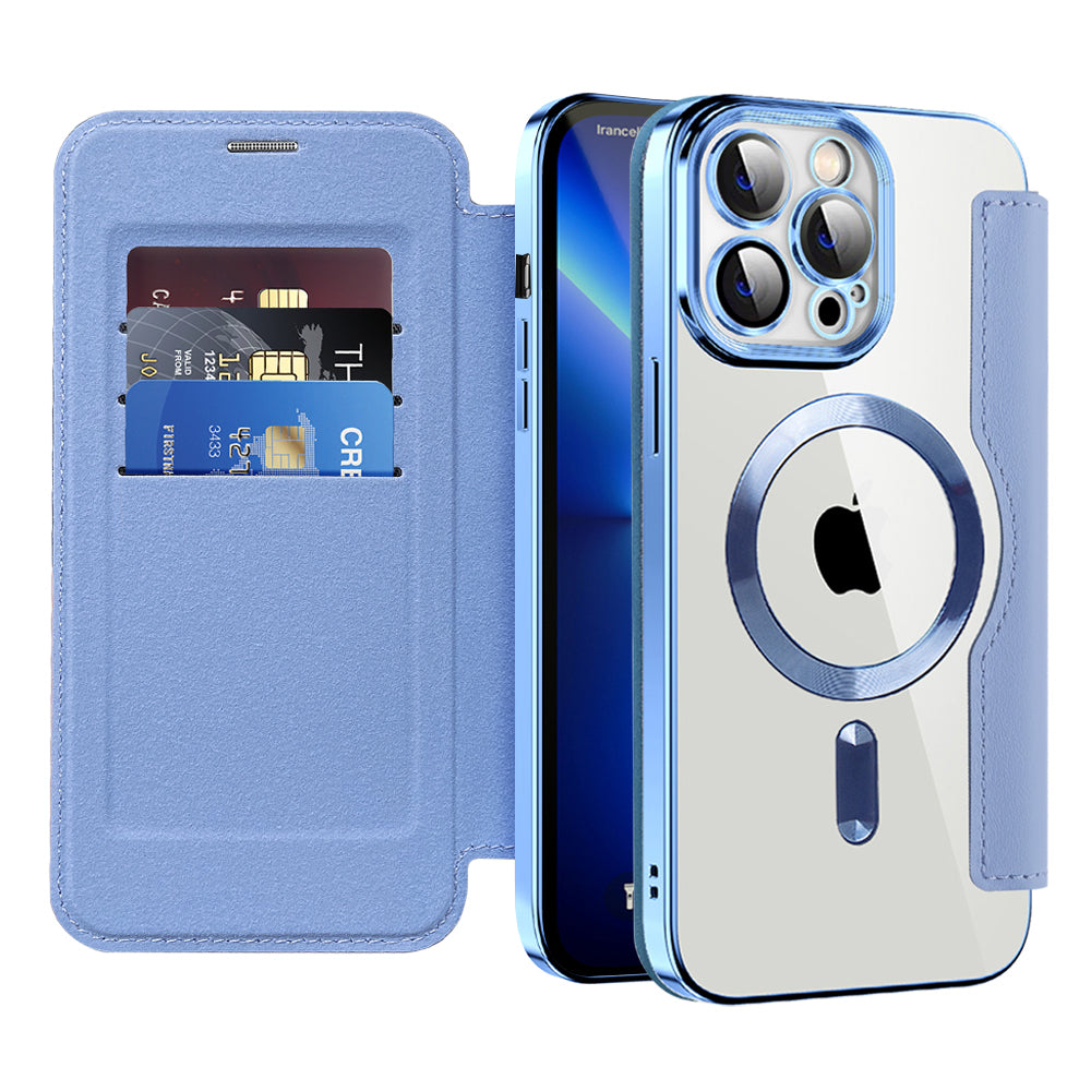 Techsuit - SmartMag Book Case - iPhone 13 Pro - Light Blue
