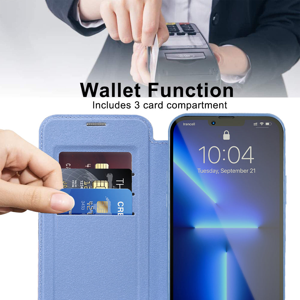 Techsuit - SmartMag Book Case - iPhone 13 Pro - Light Blue