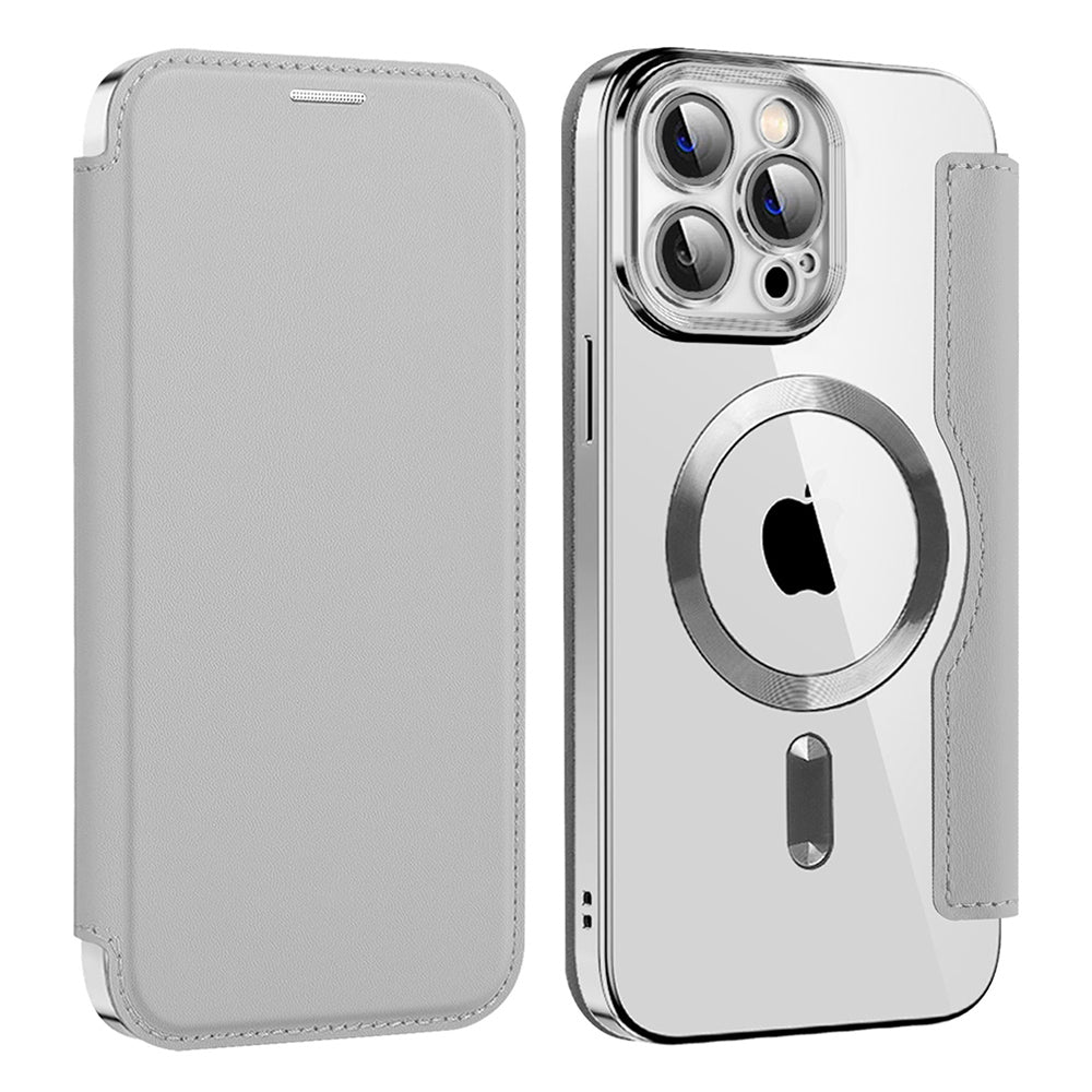 Techsuit - SmartMag Book Case - iPhone 13 Pro - Gray