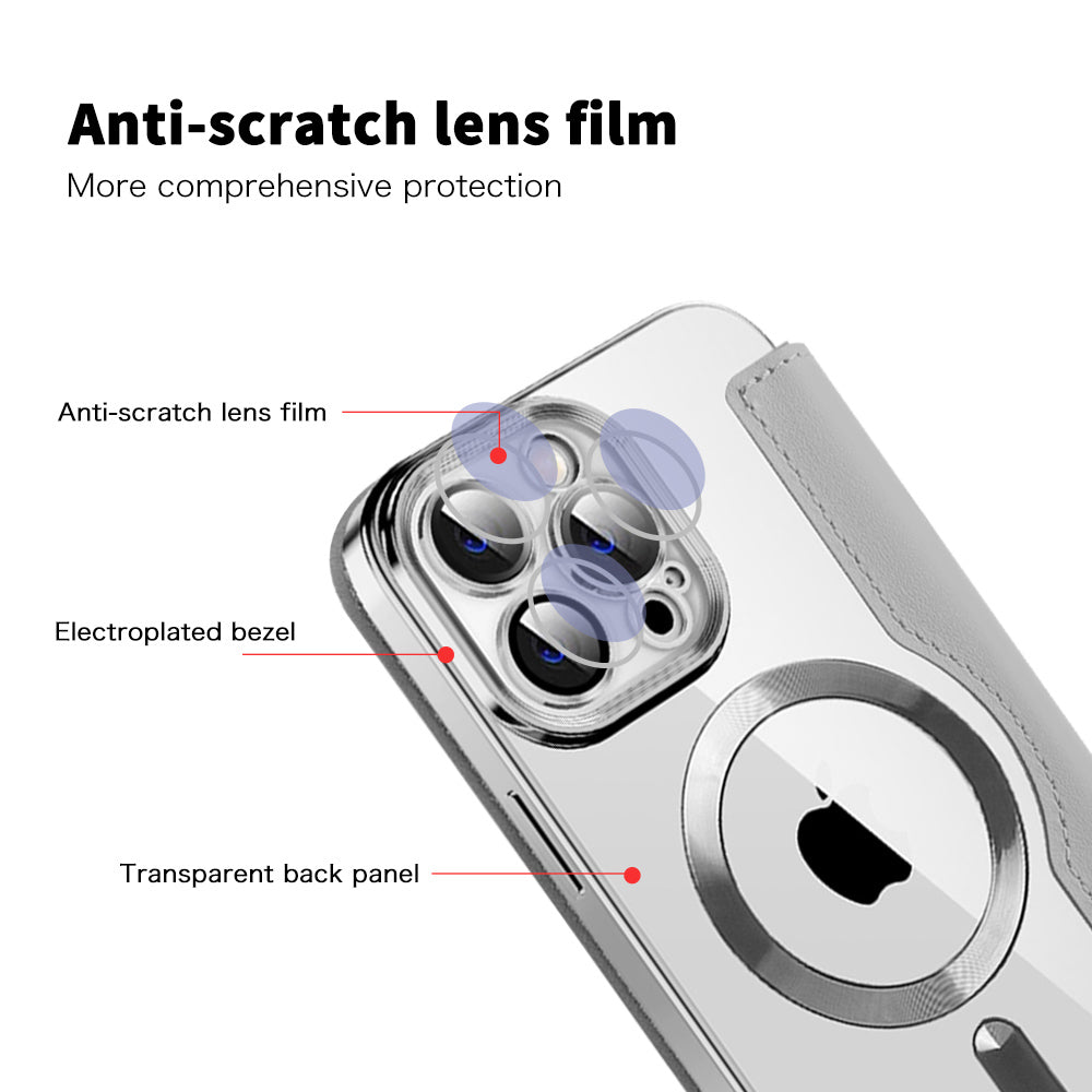 Techsuit - SmartMag Book Case - iPhone 13 Pro - Gray