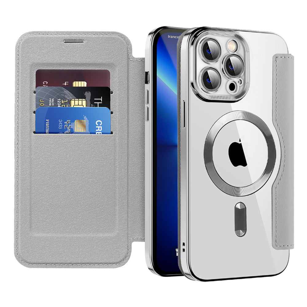Techsuit - SmartMag Book Case - iPhone 13 Pro - Gray