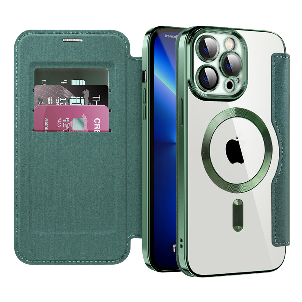 Techsuit - SmartMag Book Case - iPhone 13 Pro Max - Green