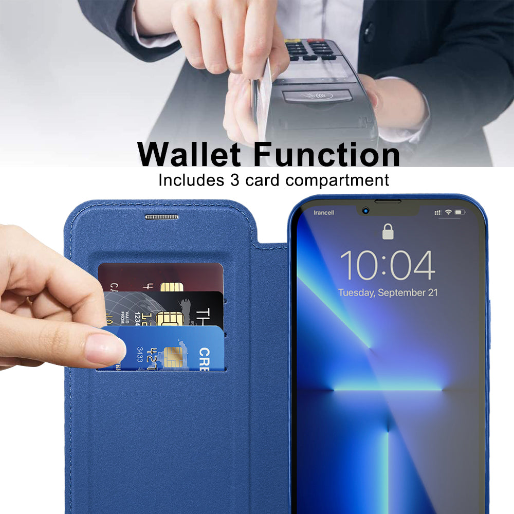 Techsuit - SmartMag Book Case - iPhone 13 Pro Max - Blue