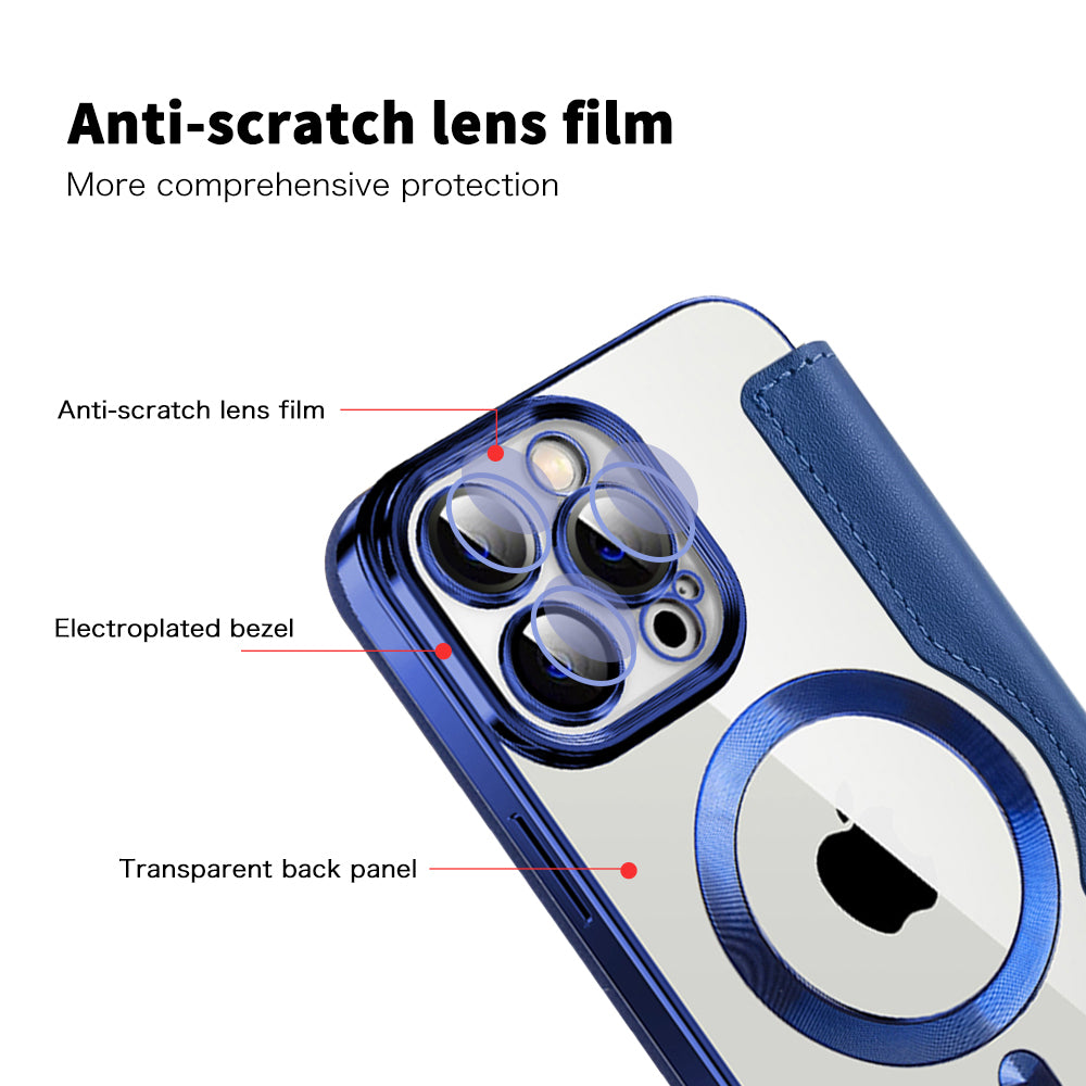 Techsuit - SmartMag Book Case - iPhone 13 Pro Max - Blue