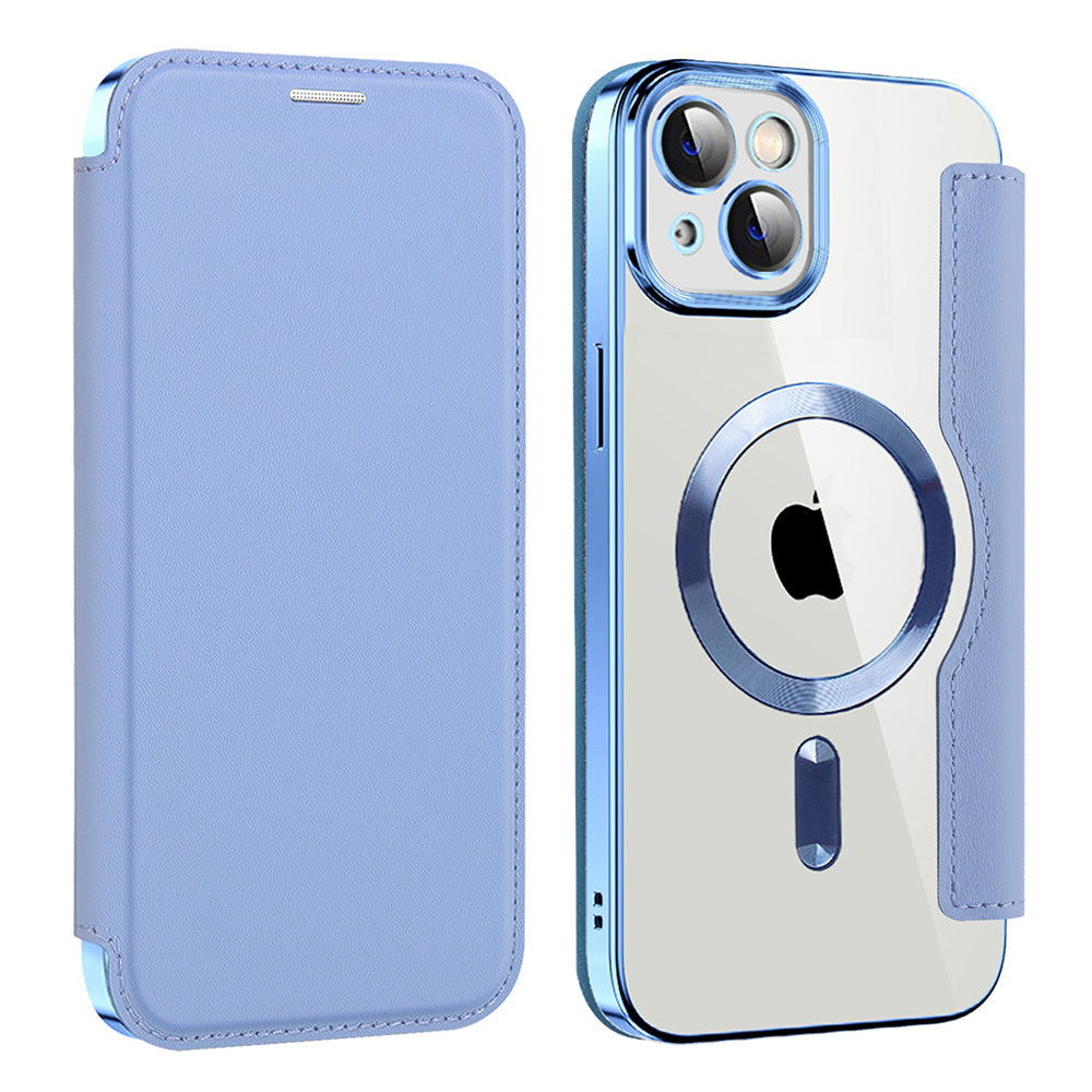 Techsuit - SmartMag Book Case - iPhone 14 - Light Blue