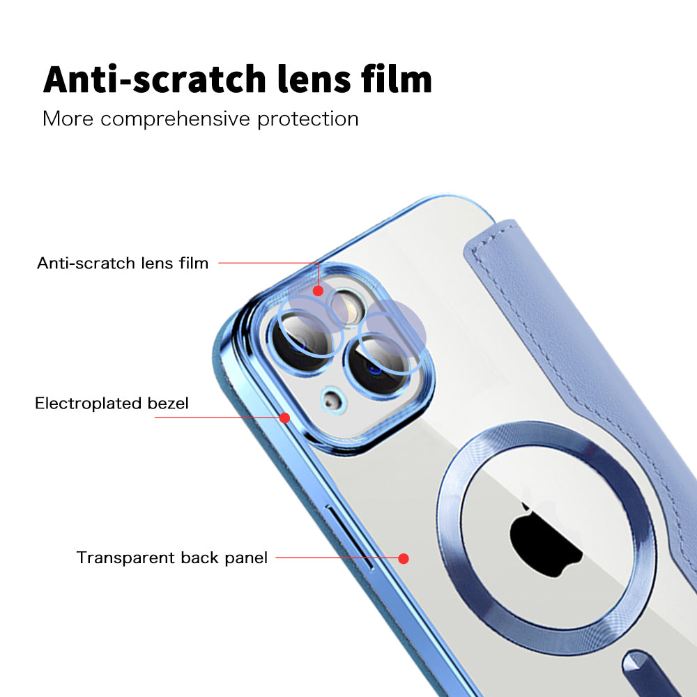 Techsuit - SmartMag Book Case - iPhone 14 - Light Blue