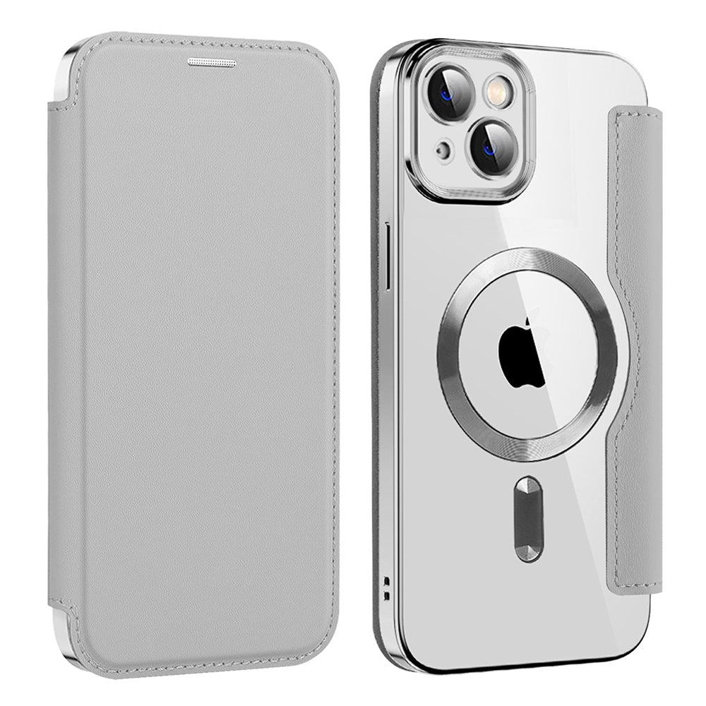 Techsuit - SmartMag Book Case - iPhone 14 - Gray