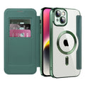 Techsuit - SmartMag Book Case - iPhone 14 Plus - Green