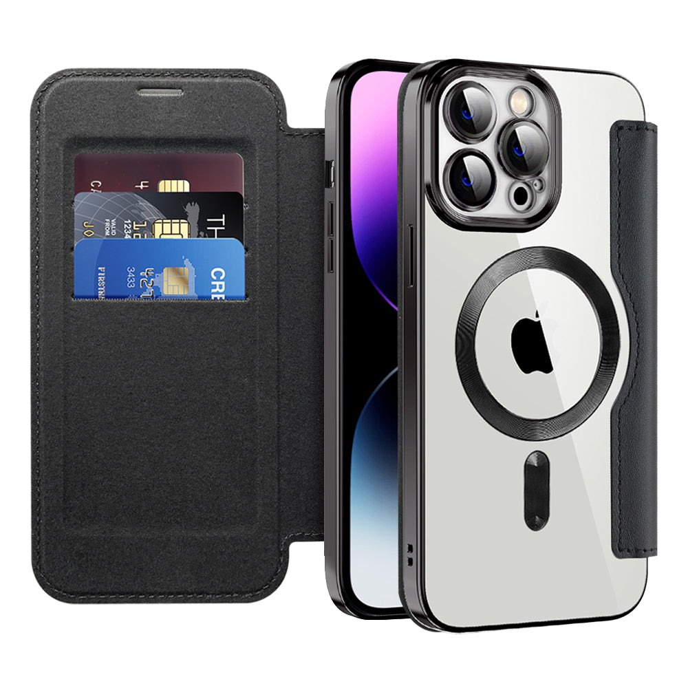 Techsuit - SmartMag Book Case - iPhone 14 Pro Max - Black