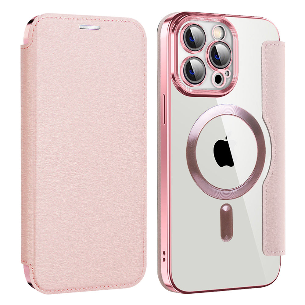 Techsuit - SmartMag Book Case - iPhone 14 Pro Max - Pink