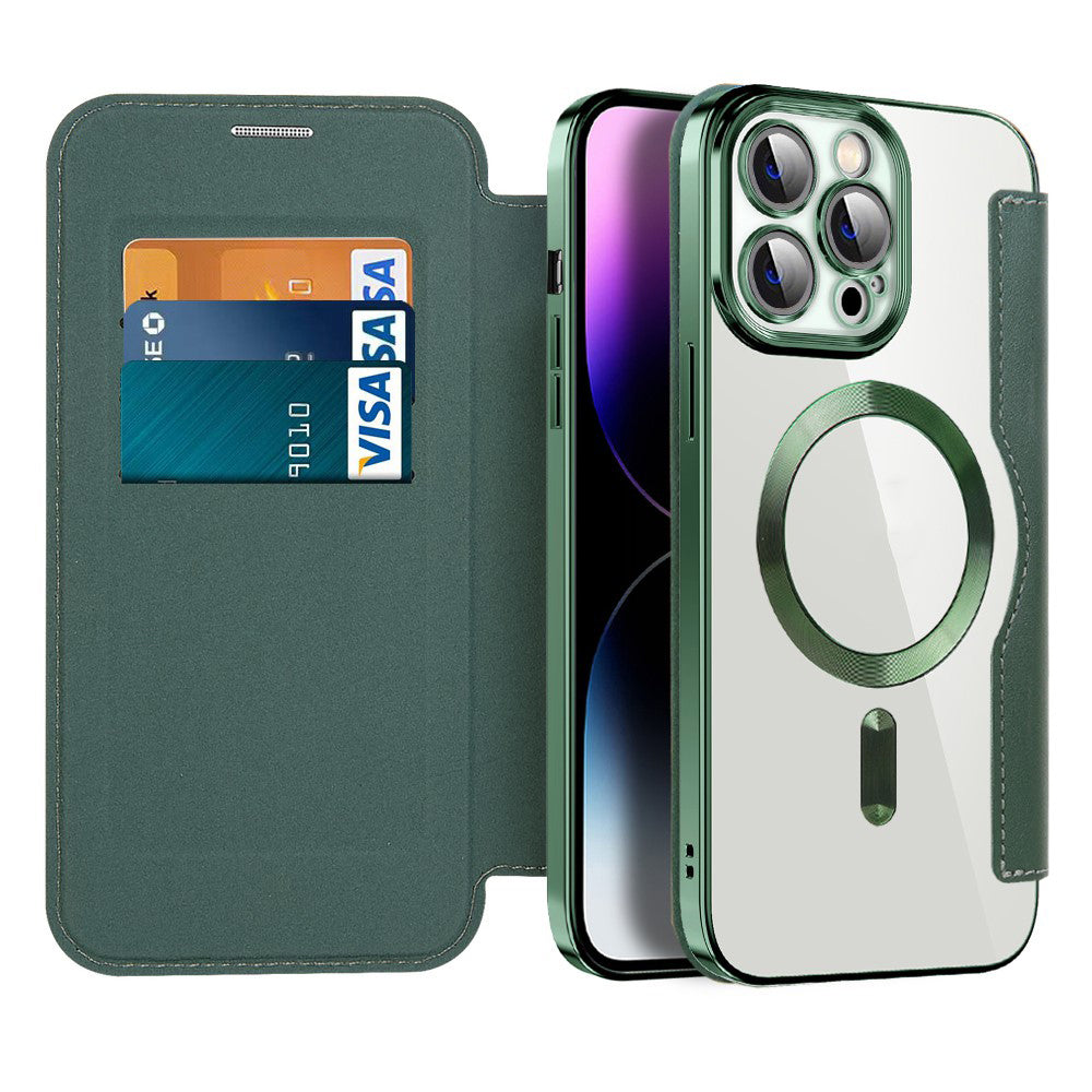 Techsuit - SmartMag Book Case - iPhone 14 Pro Max - Green