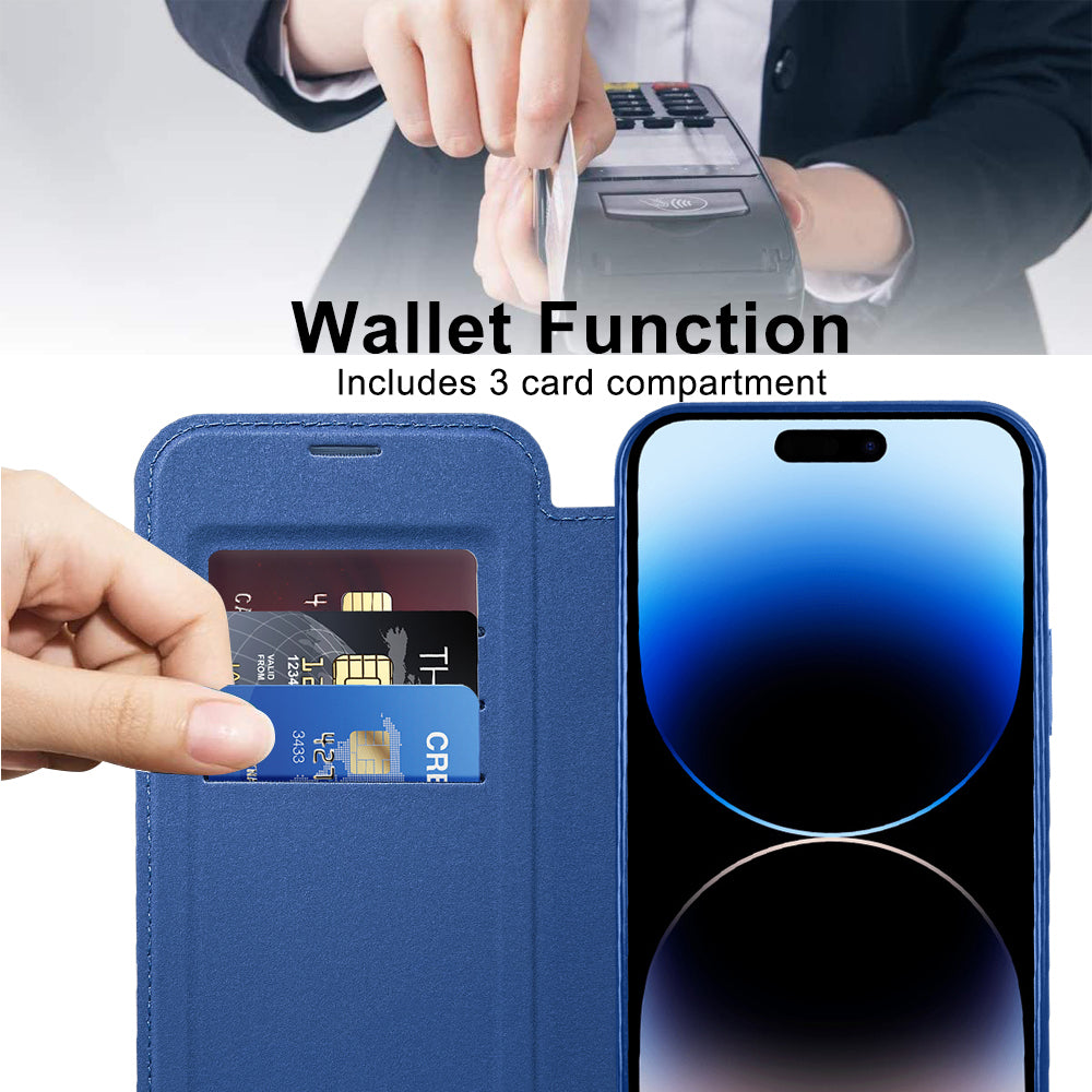 Techsuit - SmartMag Book Case - iPhone 14 Pro Max - Blue