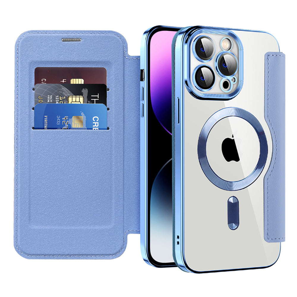 Techsuit - SmartMag Book Case - iPhone 14 Pro Max - Light Blue