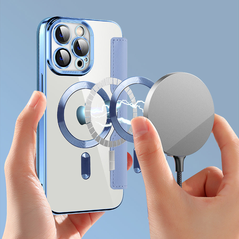 Techsuit - SmartMag Book Case - iPhone 14 Pro Max - Light Blue