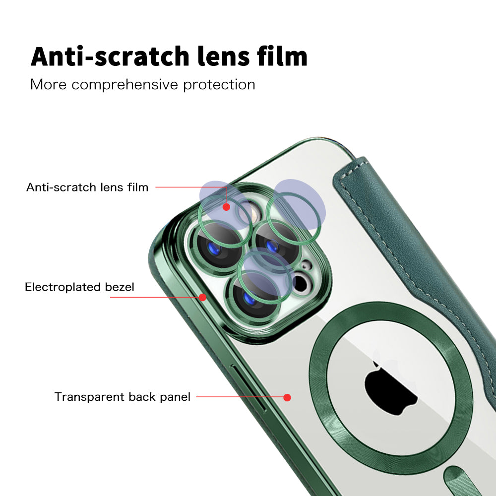Techsuit - SmartMag Book Case - iPhone 15 Pro - Green