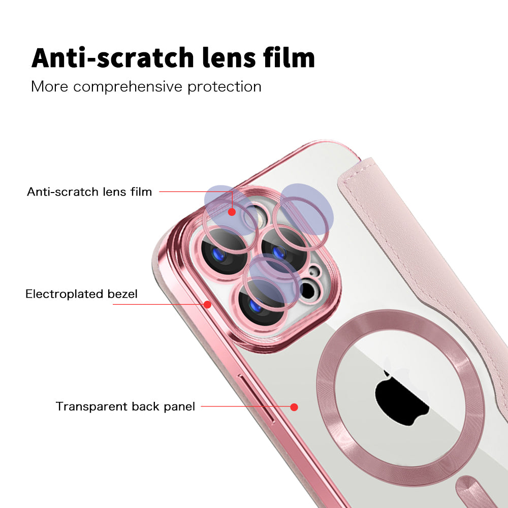 Techsuit - SmartMag Book Case - iPhone 15 Pro Max - Pink