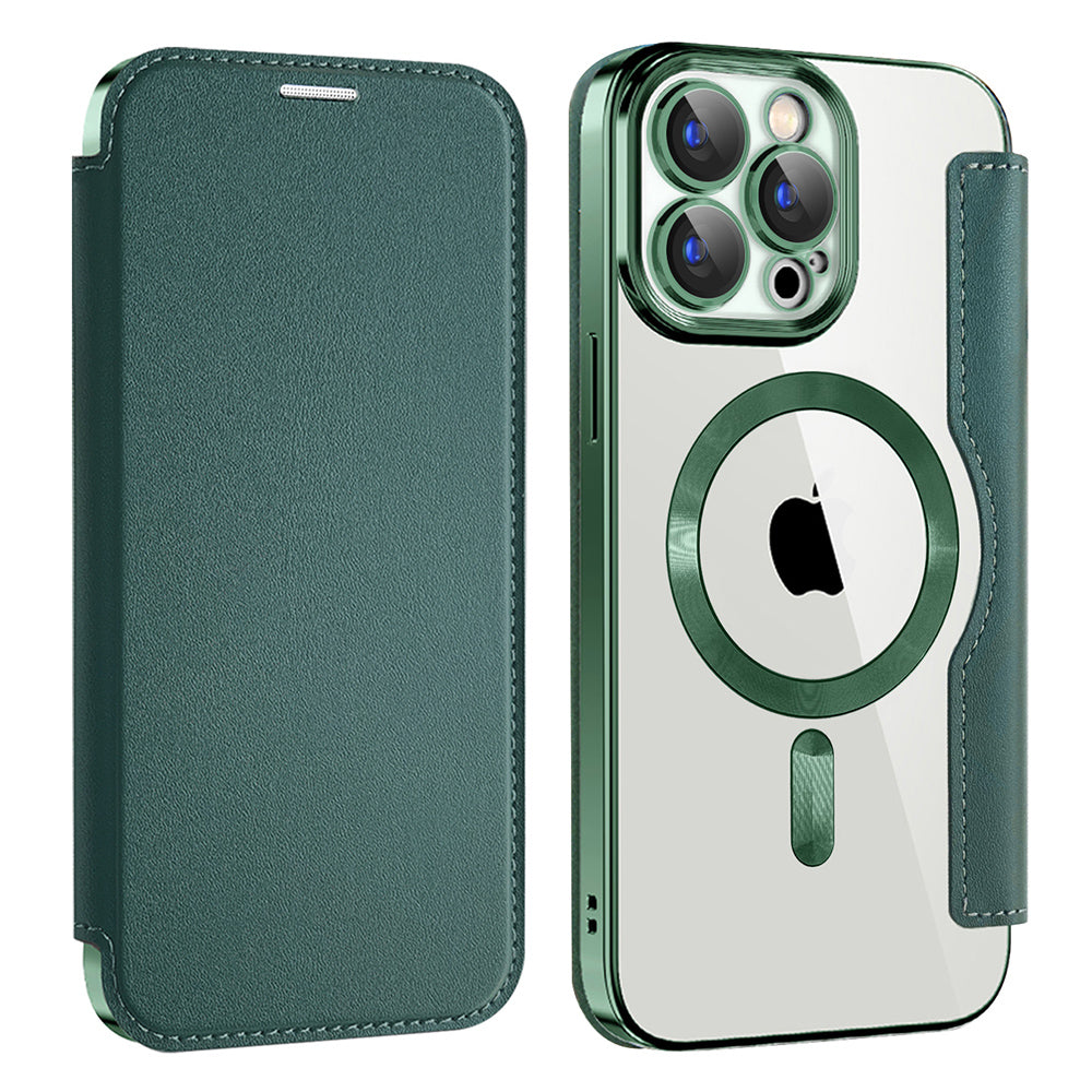 Techsuit - SmartMag Book Case - iPhone 15 Pro Max - Green
