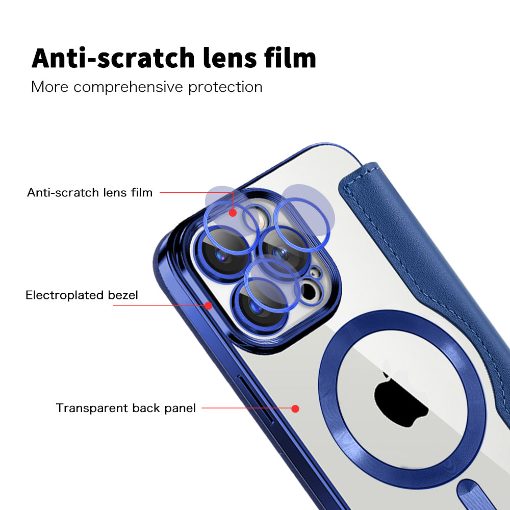Techsuit - SmartMag Book Case - iPhone 15 Pro Max - Blue